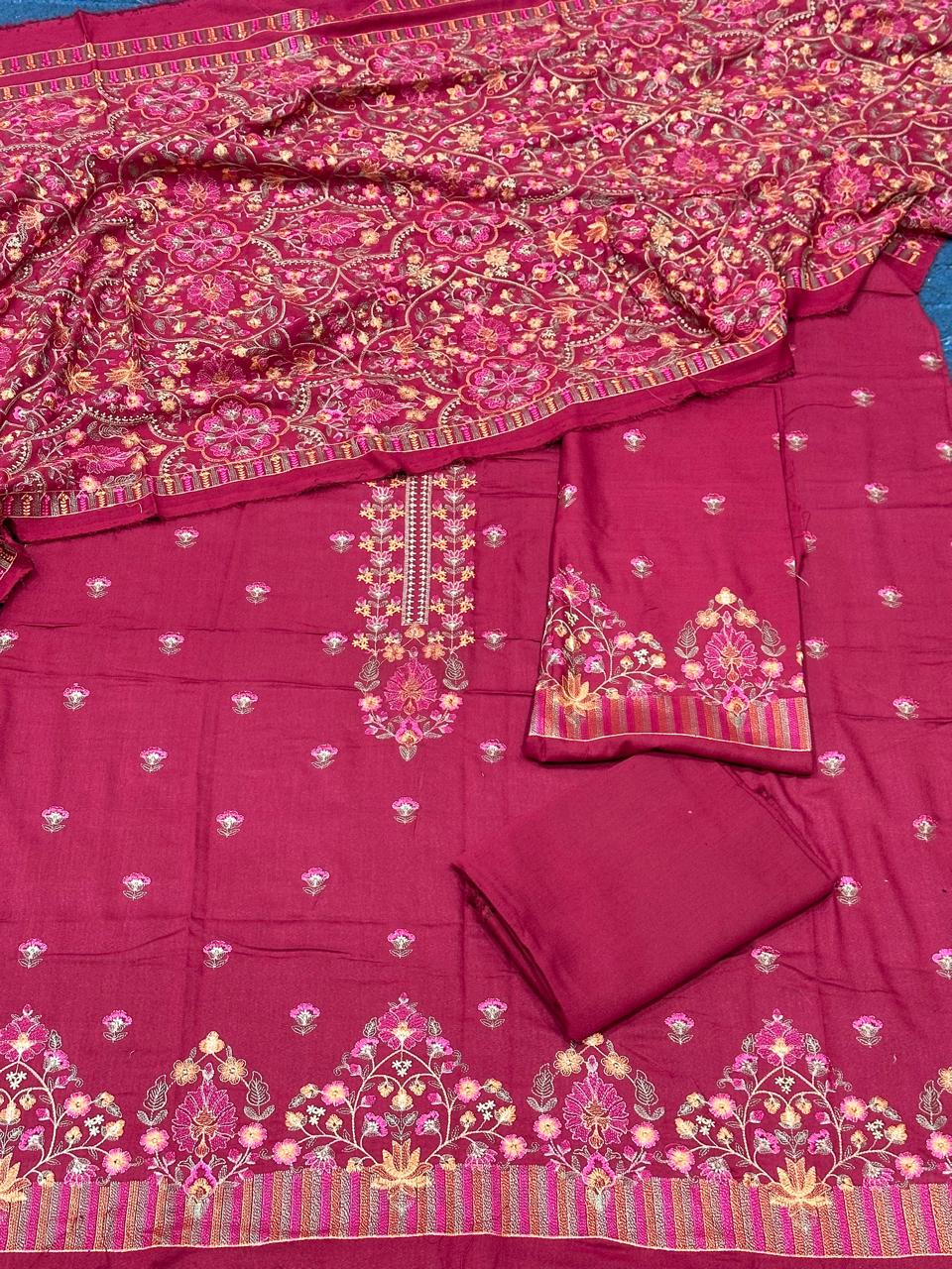 Karandi shawl suits