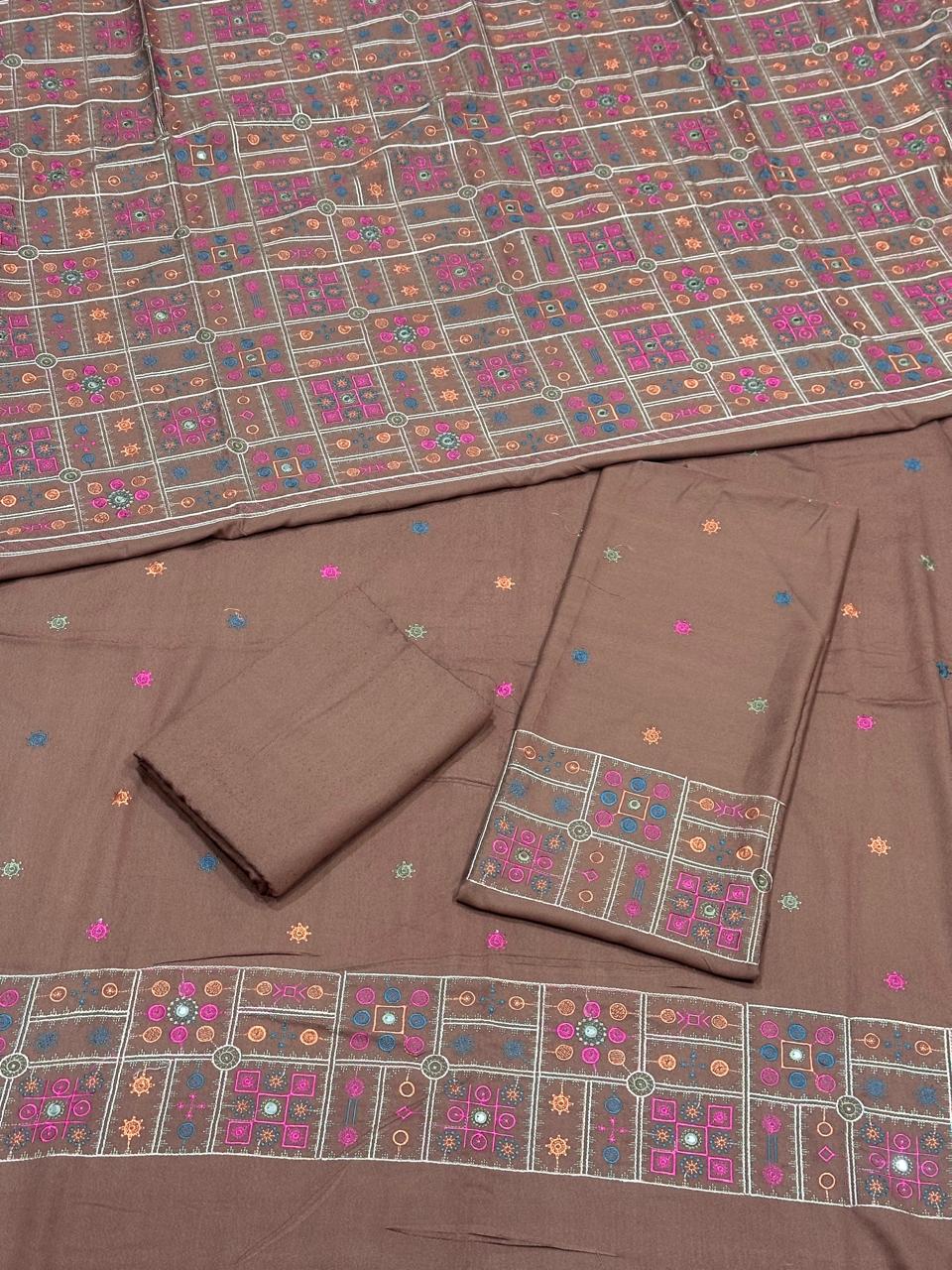 Karandi shawl suits